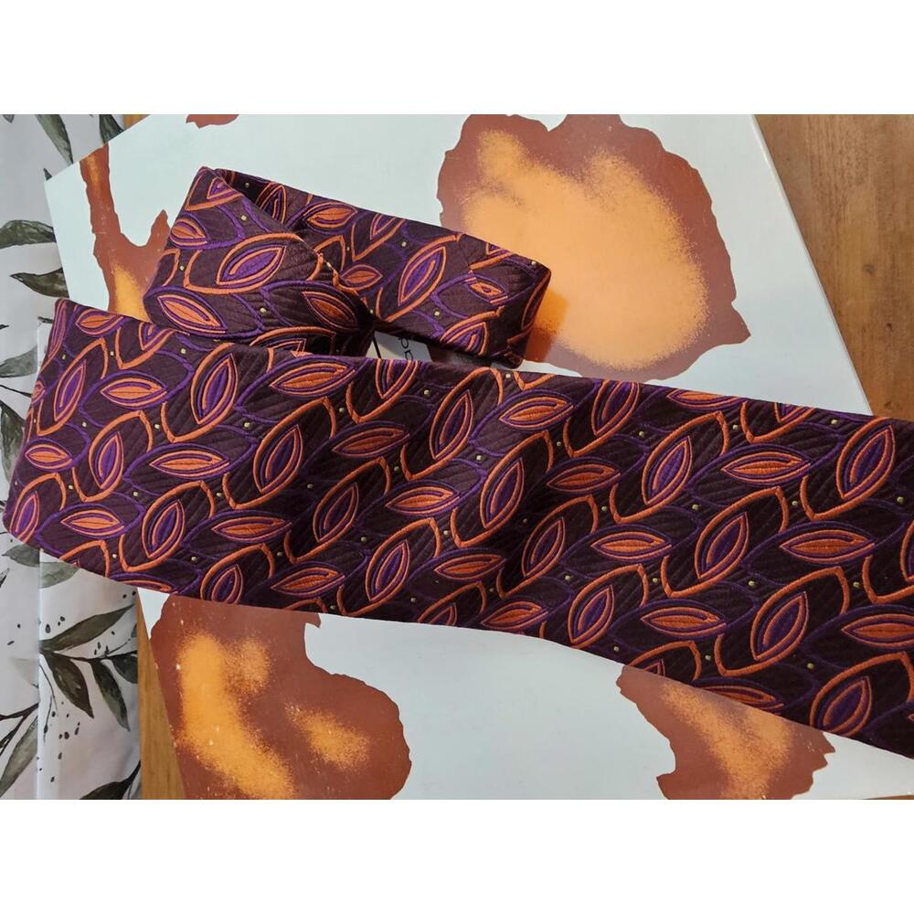 Tino Cosma Tie Purple Mens 3.5" x 58" Made in Italy